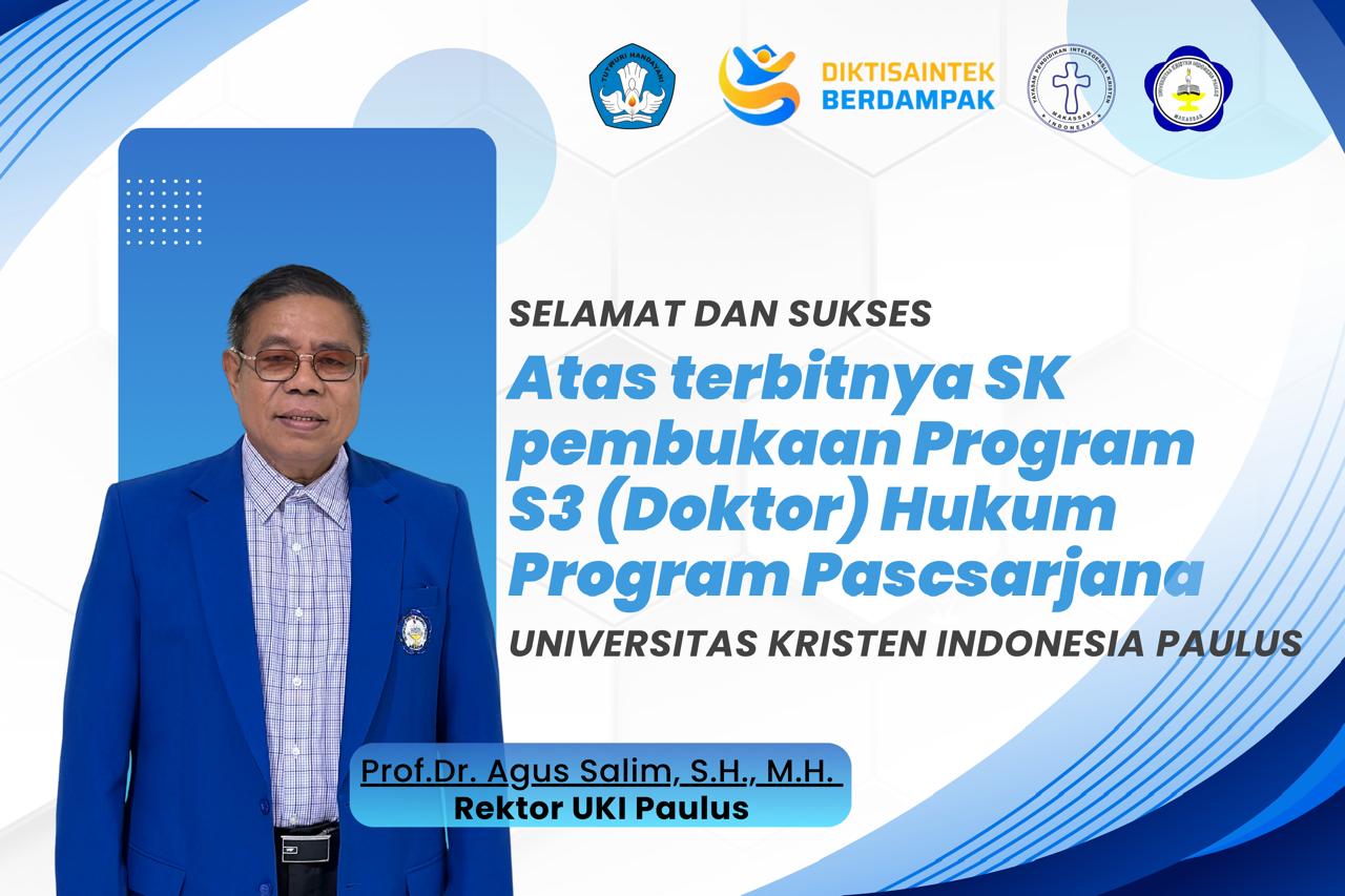 S3 Hukum Telah Dibuka